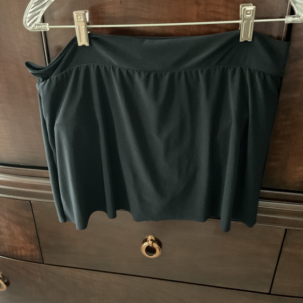 Magicsuit Black A-Line Stretch Swim Skirt